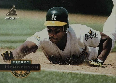 1994 Pinnacle #450 Rickey Henderson Baseball Card