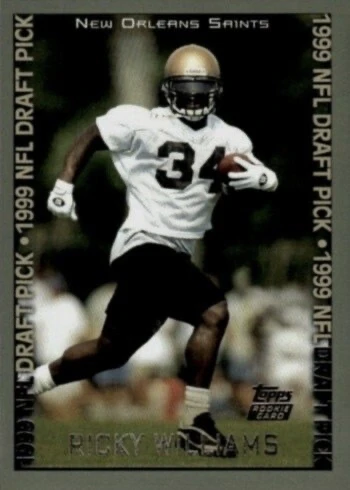 1999 Topps #329 Ricky Williams Rookie Card