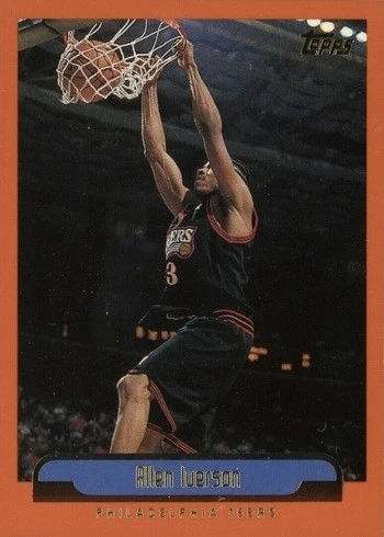1999 Topps #66 Allen Iverson Basketball Card 1999 Topps #66 Allen Iverson Basketball Card