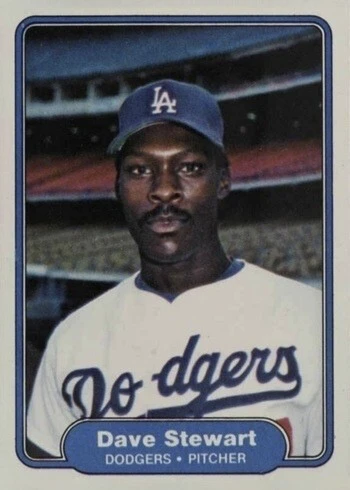 1982 Fleer #24 Dave Stewart Rookie Card
