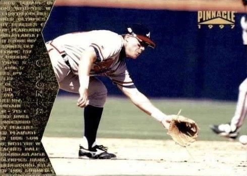 1997 Pinnacle #96 Chipper Jones Baseball Card