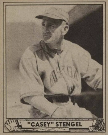 1940 Play Ball #141 Casey Stengel Baseball Card 1940 Play Ball #141 Casey Stengel Baseball Card