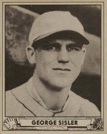 1940 Play Ball #179 George Sisler Baseball Card 1940 Play Ball #179 George Sisler Baseball Card