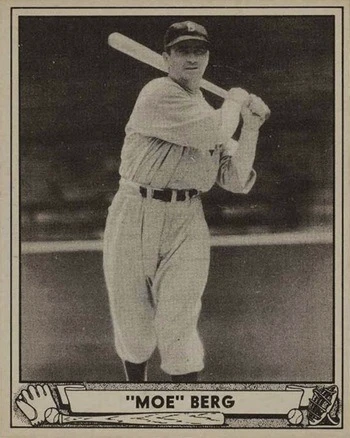 1940 Play Ball #30 Moe Berg Baseball Card 1940 Play Ball #30 Moe Berg Baseball Card