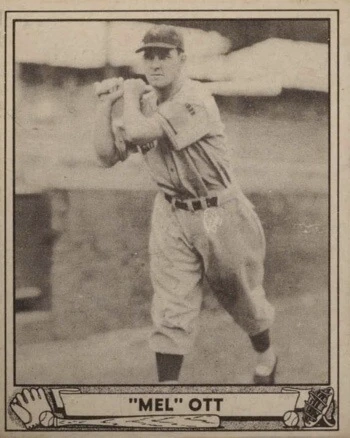 1940 Play Ball #88 Mel Ott Baseball Card 1940 Play Ball #88 Mel Ott Baseball Card