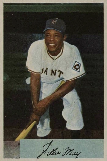 1954 Bowman #89 Willie Mays Baseball Card 1954 Bowman #89 Willie Mays Baseball Card