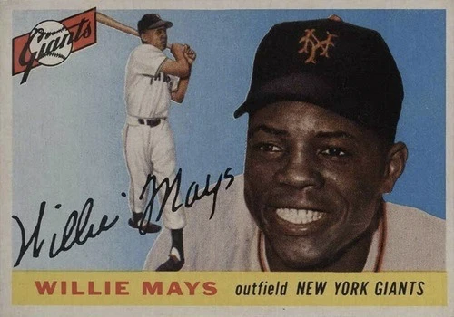 1955 Topps #194 Willie Mays Baseball Card 1955 Topps #194 Willie Mays Baseball Card
