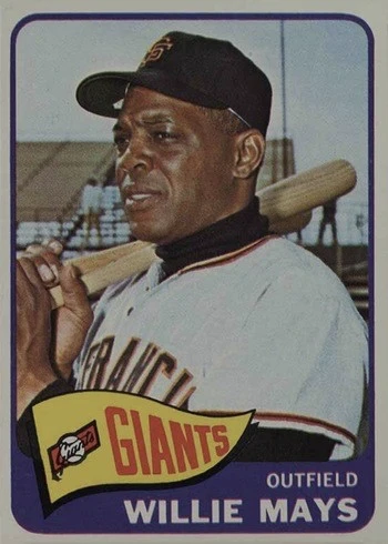 1965 Topps #250 Willie Mays Baseball Card 1965 Topps #250 Willie Mays Baseball Card