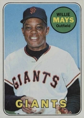 1969 Topps #190 Willie Mays Baseball Card 1969 Topps #190 Willie Mays Baseball Card
