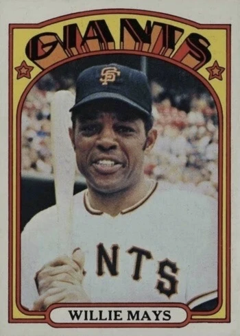 1972 Topps #49 Willie Mays Baseball Card 1972 Topps #49 Willie Mays Baseball Card