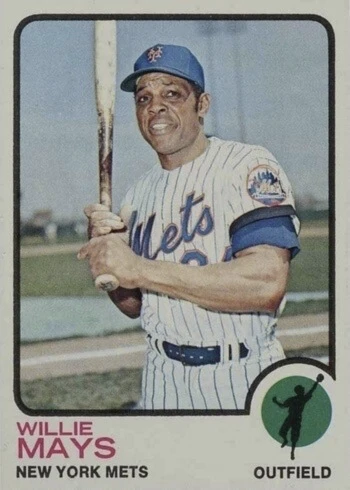 1973 Topps #305 Willie Mays Baseball Card 1973 Topps #305 Willie Mays Baseball Card