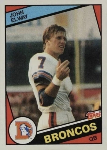 1984 Topps #63 John Elway Rookie Card 1984 Topps #63 John Elway Rookie Card