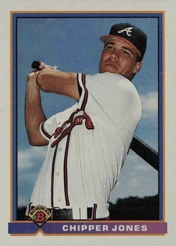 1991 Bowman #569 Chipper Jones Rookie Card 1991 Bowman #569 Chipper Jones Rookie Card
