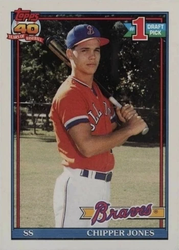 1991 O-Pee-Chee #333 Chipper Jones Rookie Card 1991 O-Pee-Chee #333 Chipper Jones Rookie Card