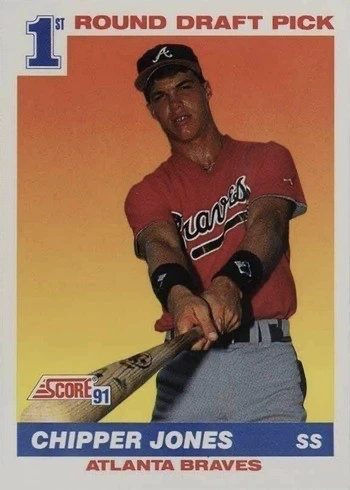 1991 Score #671 Chipper Jones Rookie Card 1991 Score #671 Chipper Jones Rookie Card