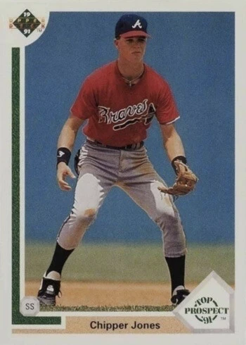 1991 Upper Deck #55 Chipper Jones Rookie Card 1991 Upper Deck #55 Chipper Jones Rookie Card