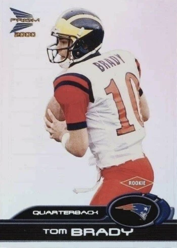 2000 Pacific Prism Prospects #156 Tom Brady Rookie Card 2000 Pacific Prism Prospects #156 Tom Brady Rookie Card