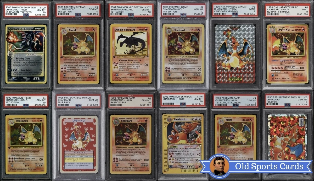 15 Most Rare And Expensive Charizard Pokemon Cards - Old