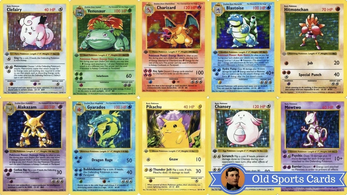 Original Pokemon Cards List How Much Are Base Set Pokemon Cards Worth 