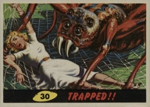1962 Mars Attacks #30 Trapped! Trading Card 1962 Mars Attacks #30 Trapped! Trading Card