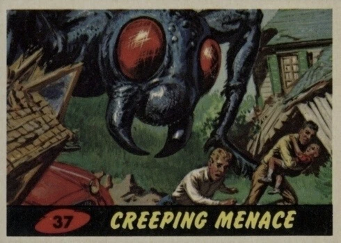 1962 Mars Attacks #37 Creeping Menace Trading Card 1962 Mars Attacks #37 Creeping Menace Trading Card