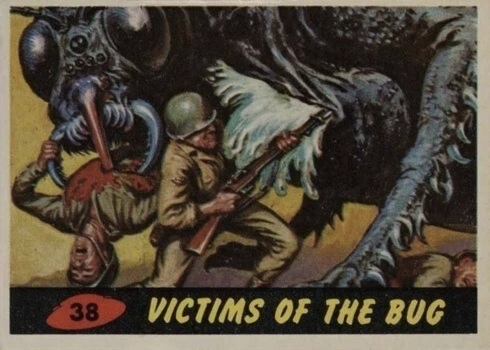 1962 Mars Attacks #38 Victims Of The Bug Trading Card 1962 Mars Attacks #38 Victims Of The Bug Trading Card
