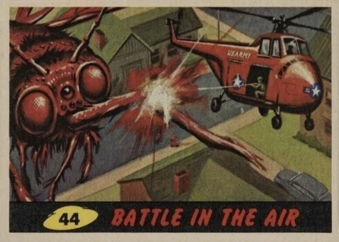 1962 Mars Attacks #44 Battle In The Air Trading Card 1962 Mars Attacks #44 Battle In The Air Trading Card