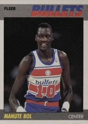 1987 Fleer #13 Manute Bol Rookie Card 1987 Fleer #13 Manute Bol Rookie Card