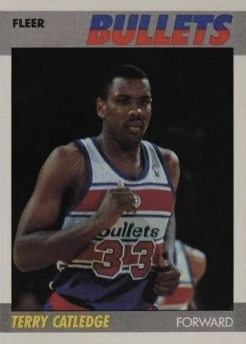 1987 Fleer #18 Terry Catledge Basketball Card 1987 Fleer #18 Terry Catledge Basketball Card