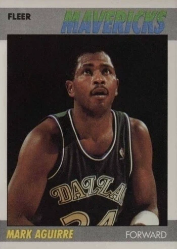 1987 Fleer #3 Mark Aguirre Basketball Card 1987 Fleer #3 Mark Aguirre Basketball Card