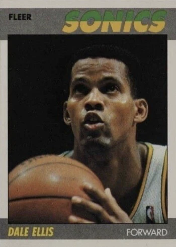1987 Fleer #33 Dale Ellis Basketball Card 1987 Fleer #33 Dale Ellis Basketball Card
