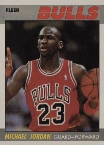 1987 Fleer #59 Michael Jordan Basketball Card 1987 Fleer #59 Michael Jordan Basketball Card