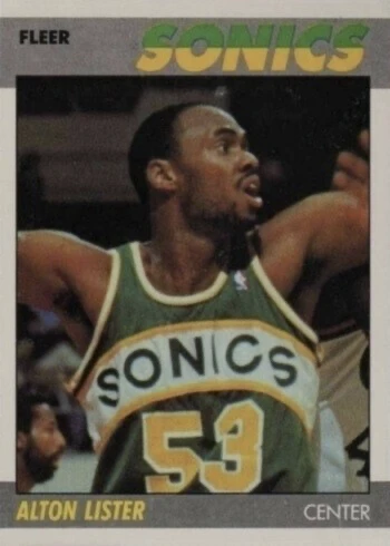 1987 Fleer #64 Alton Lister Basketball Card 1987 Fleer #64 Alton Lister Basketball Card