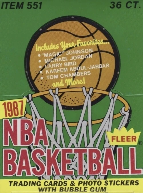 Unopened Box of 1987 Fleer Basketball Cards Unopened Box of 1987 Fleer Basketball Cards