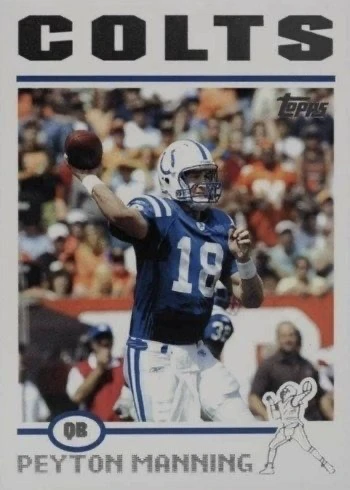 2004 Topps #1 Peyton Manning Baseball Card