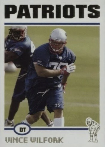 2004 Topps #327 Vince Wilfork Rookie Card