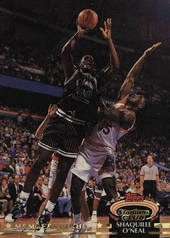 1992 Topps Stadium Club #201 Members Choice Shaquille O'Neal Basketball Card 1992 Topps Stadium Club #201 Members Choice Shaquille O'Neal Basketball Card