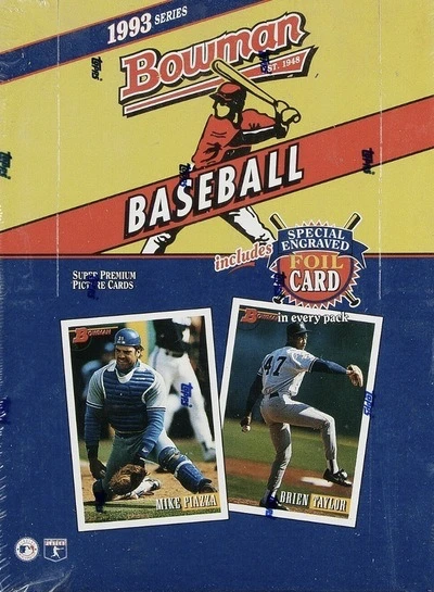 Unopened Box of 1993 Bowman Baseball Cards Unopened Box of 1993 Bowman Baseball Cards