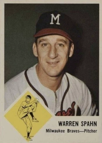 1963 Fleer #45 Warren Spahn Baseball Card 1963 Fleer #45 Warren Spahn Baseball Card