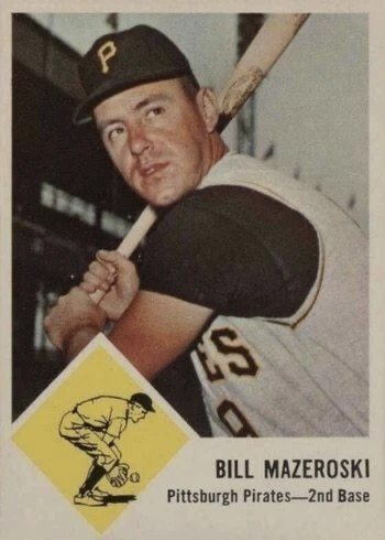 1963 Fleer #59 Bill Mazeroski Baseball Card 1963 Fleer #59 Bill Mazeroski Baseball Card