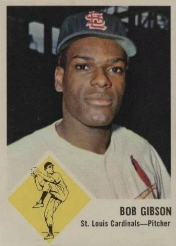 1963 Fleer #61 Bob Gibson Baseball Card 1963 Fleer #61 Bob Gibson Baseball Card