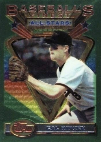 1993 Topps Finest #96 Cal Ripken Jr. Baseball Card 1993 Topps Finest #96 Cal Ripken Jr. Baseball Card