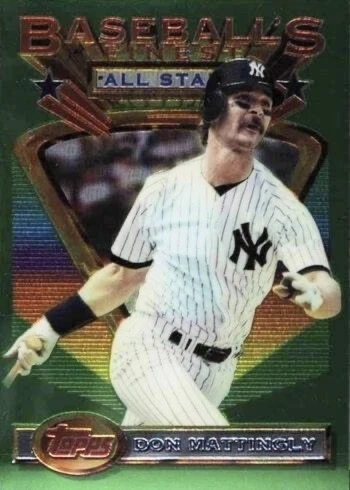 1993 Topps Finest #98 Don Mattingly Baseball Card 1993 Topps Finest #98 Don Mattingly Baseball Card
