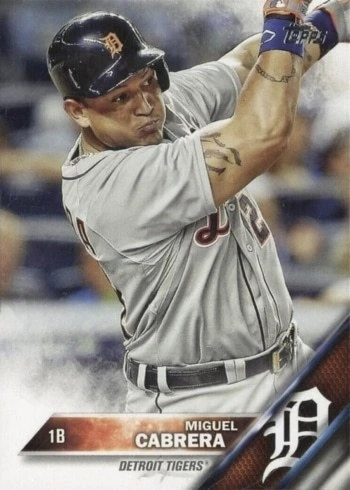 2016 Topps #250 Miguel Cabrera Baseball Card 2016 Topps #250 Miguel Cabrera Baseball Card