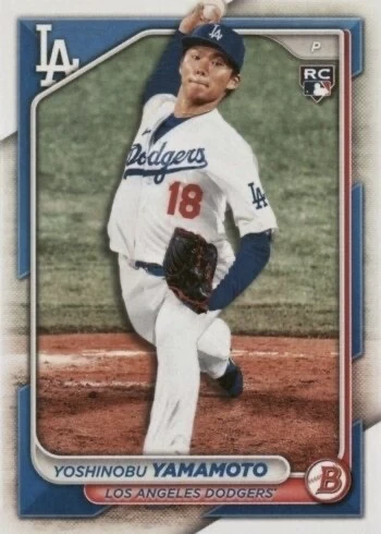 2024 Bowman #36 Yoshinobu Yamamoto Rookie Card 2024 Bowman #36 Yoshinobu Yamamoto Rookie Card