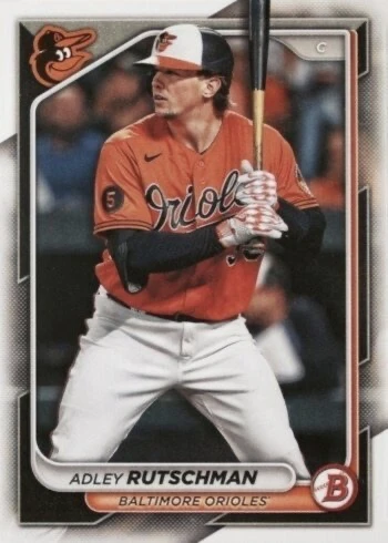 2024 Bowman #77 Adley Rutschman Baseball Card 2024 Bowman #77 Adley Rutschman Baseball Card