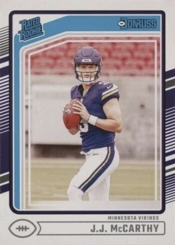 2024 Donruss #303 J.J. McCarthy Rookie Card