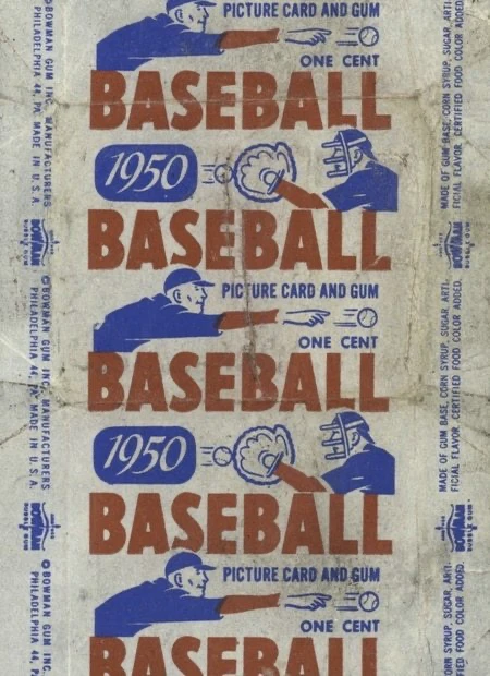 1950 Bowman Baseball Card Pack Wrapper