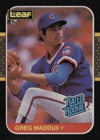 1987 Leaf #36 Greg Maddux Rookie Card