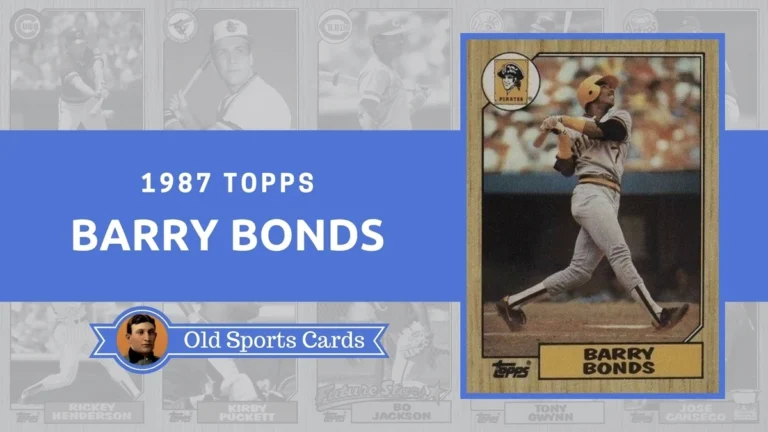 1987 Topps Barry Bonds Value and Collector's Guide